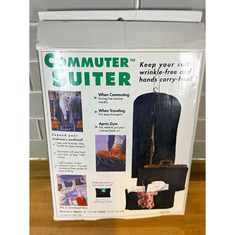 Commuter Suiter Tri-Fold Travel Garment Bag Wrinkle-Free Nylon 634-071